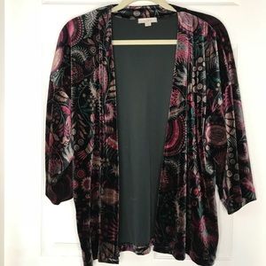 Loft velvet kimono